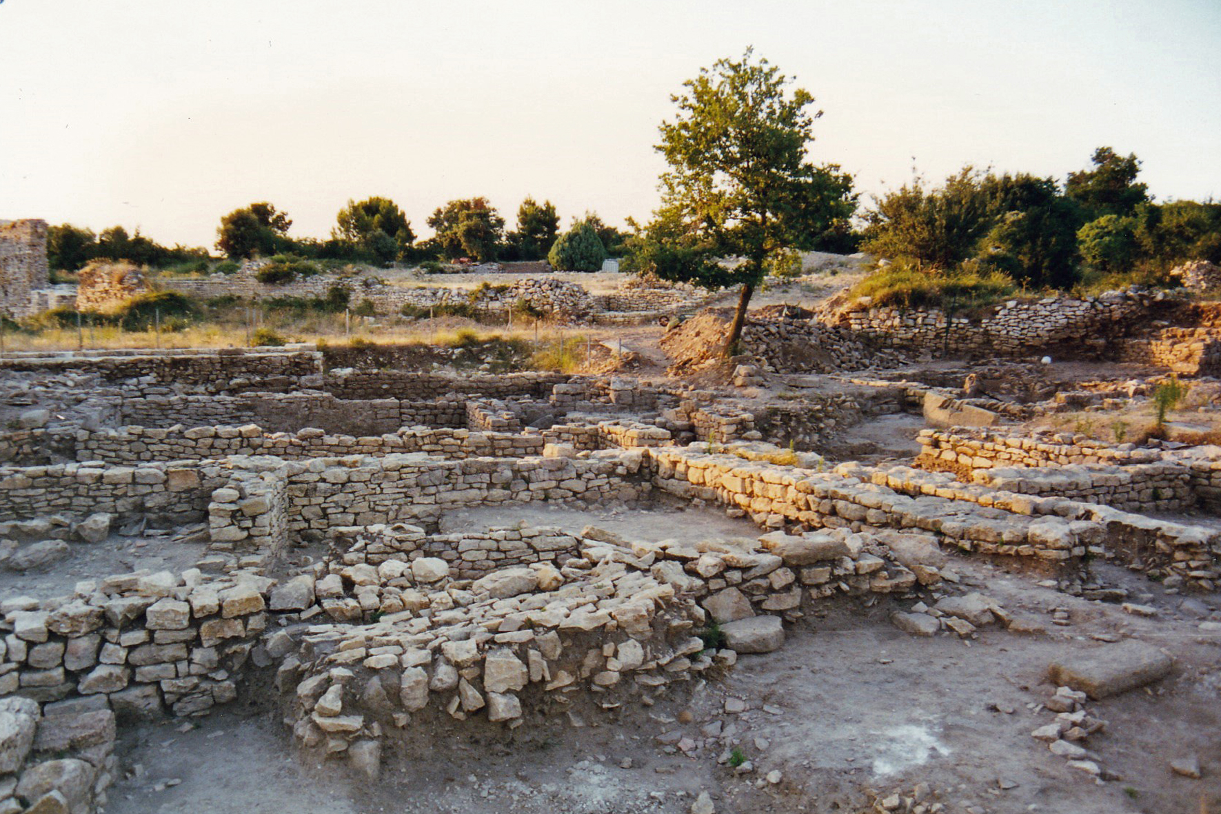 Some of the excavated and reconstructed Roman remains