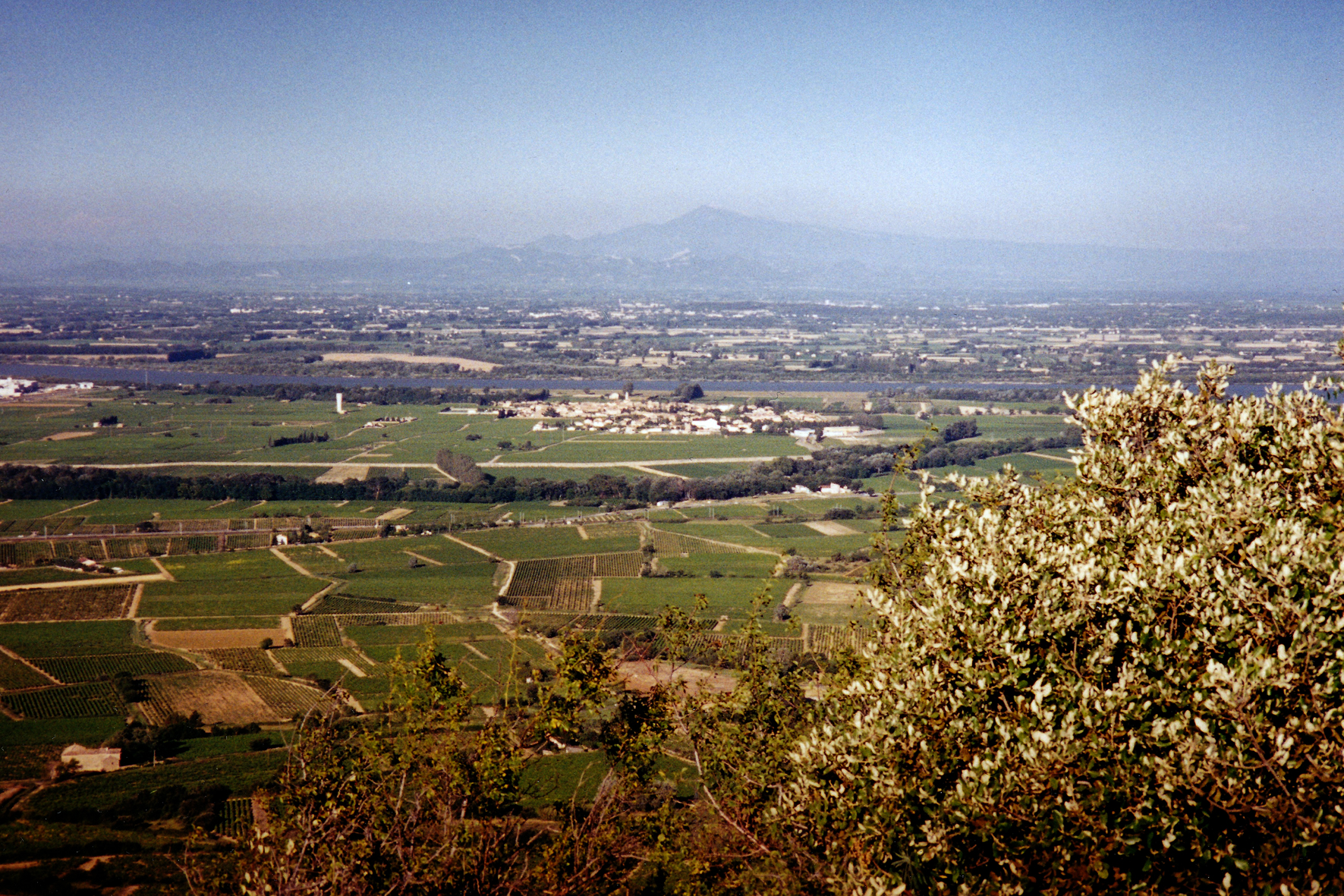 View to the east, over the Rhone valley