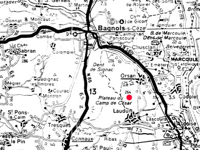 Ceasars Camp location map