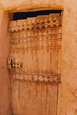 Dir'iyah typical decorated door
