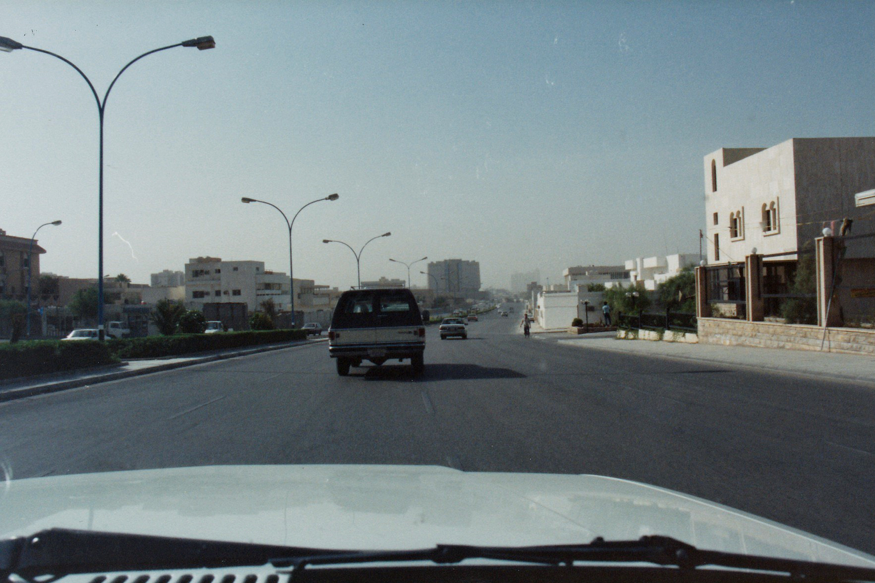 The break-neck dash down Tariq Al Malik Faisal street.